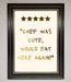 Chef Was Cute Foil Print - Hi Society