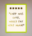 Chef Was Cute Foil Print - Hi Society