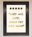 Chef Was Cute Foil Print - Hi Society