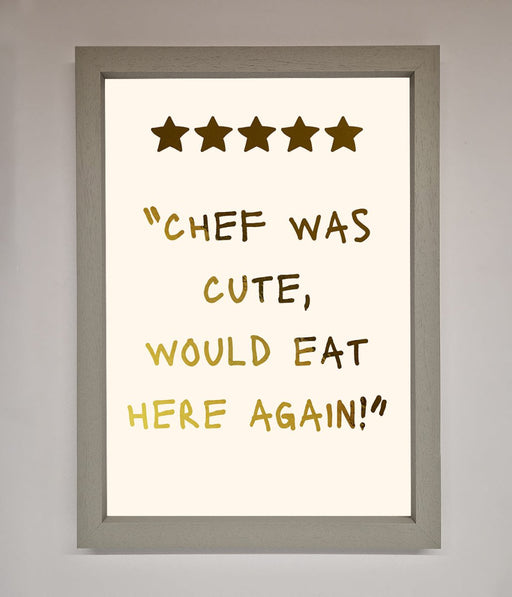 Chef Was Cute Foil Print - Hi Society