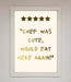 Chef Was Cute Foil Print - Hi Society