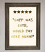 Chef Was Cute Foil Print - Hi Society