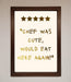 Chef Was Cute Foil Print - Hi Society