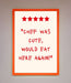 Chef Was Cute Framed Wall Art - Hi Society