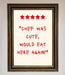 Chef Was Cute Framed Wall Art - Hi Society
