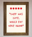 Chef Was Cute Framed Wall Art - Hi Society