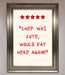 Chef Was Cute Framed Wall Art - Hi Society