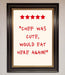 Chef Was Cute Framed Wall Art - Hi Society