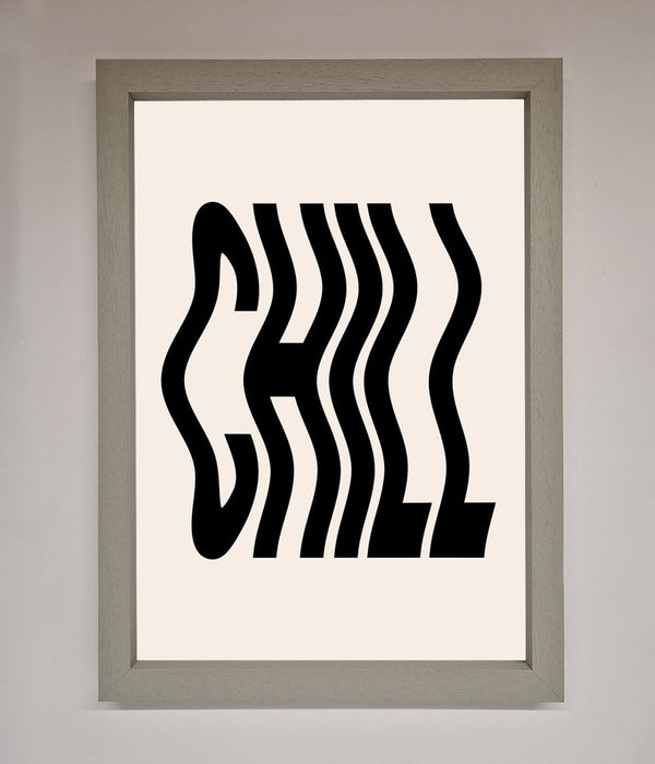 Chill Beige Framed Poster - Hi Society
