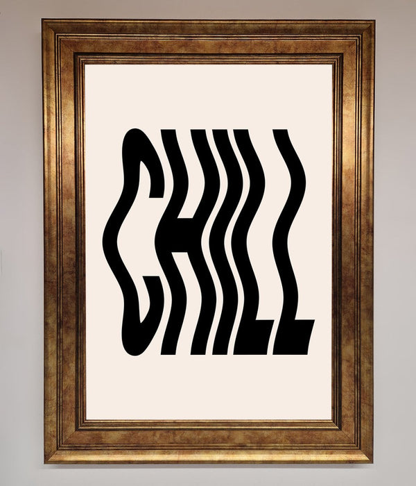 Chill Beige Framed Poster - Hi Society
