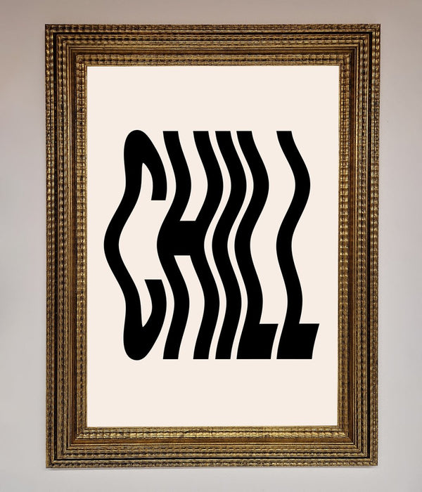 Chill Beige Framed Poster - Hi Society