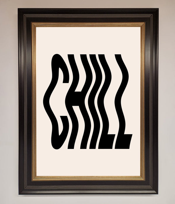Chill Beige Framed Poster - Hi Society