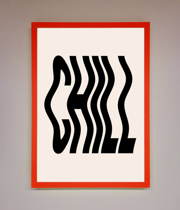 Chill Beige Framed Poster - Hi Society