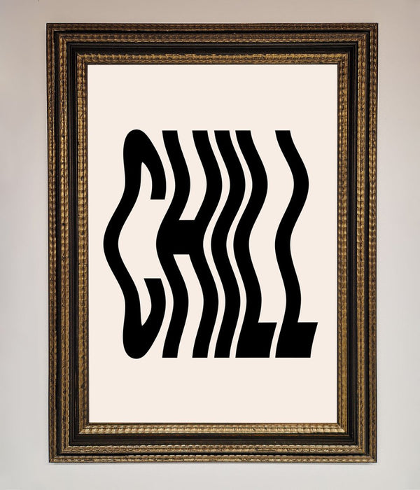 Chill Beige Framed Poster - Hi Society