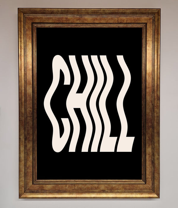Chill Black Framed Wall Art - Hi Society