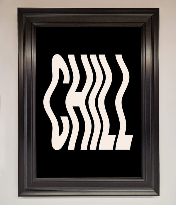 Chill Black Framed Wall Art - Hi Society