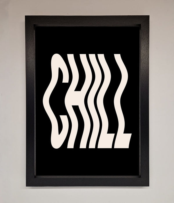 Chill Black Framed Wall Art - Hi Society