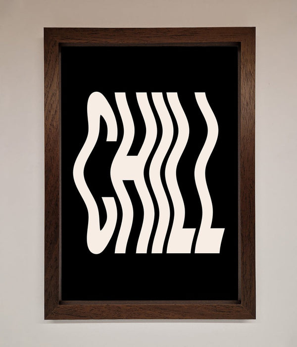 Chill Black Framed Wall Art - Hi Society