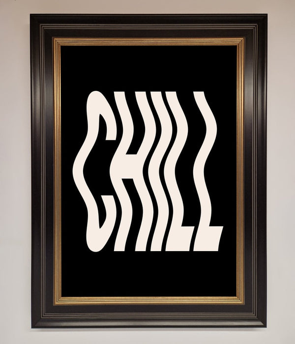 Chill Black Framed Wall Art - Hi Society