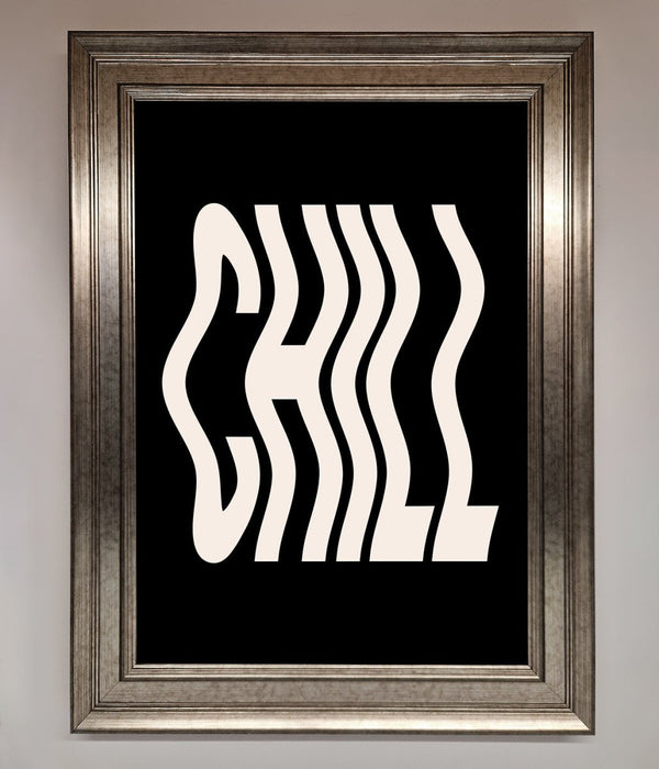Chill Black Framed Wall Art - Hi Society