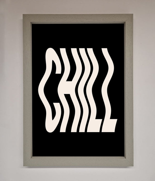 Chill Black Framed Wall Art - Hi Society
