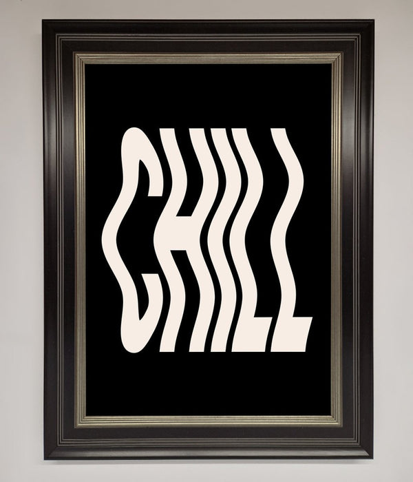 Chill Black Framed Wall Art - Hi Society