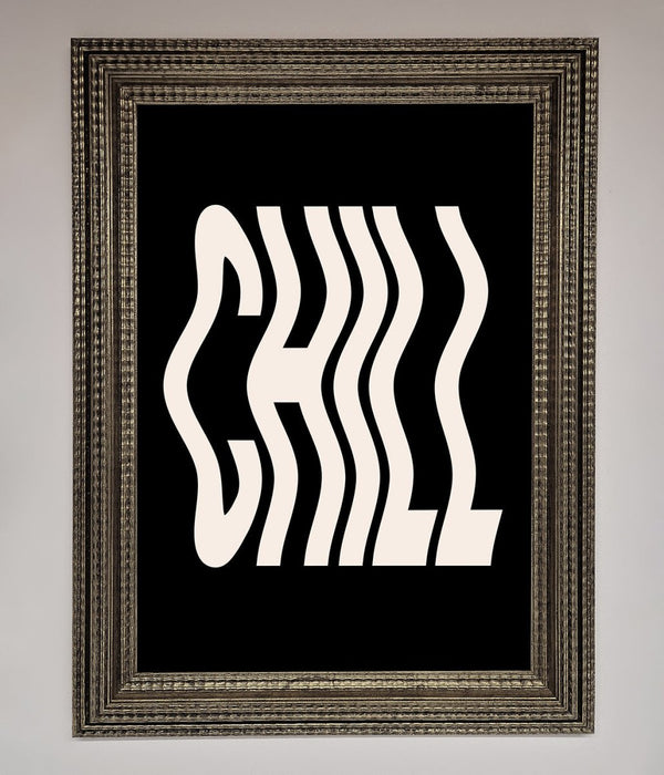 Chill Black Framed Wall Art - Hi Society