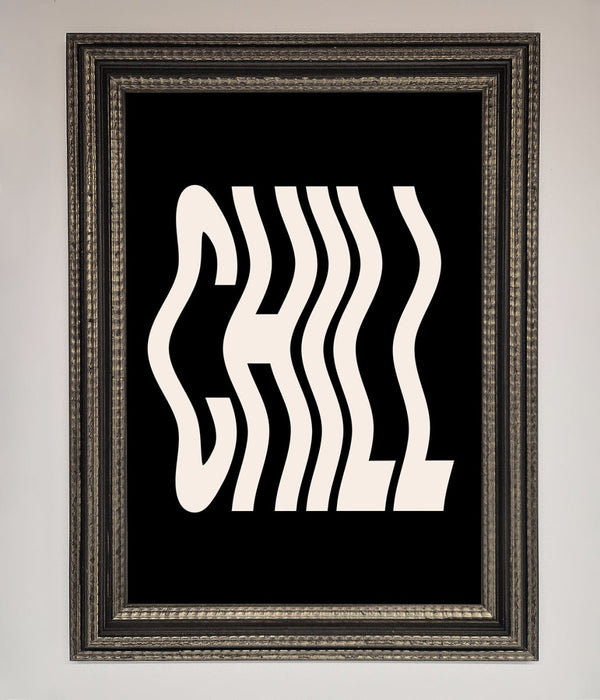 Chill Black Framed Wall Art - Hi Society
