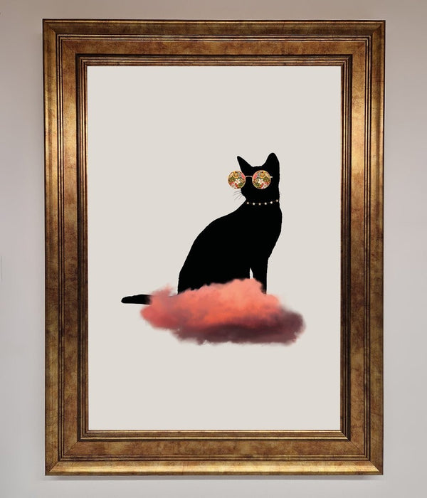 Cloud Cat Framed Poster - Hi Society