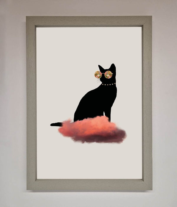 Cloud Cat Framed Poster - Hi Society