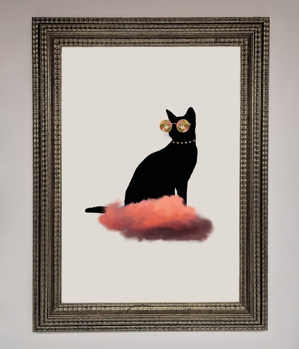 Cloud Cat Framed Poster - Hi Society