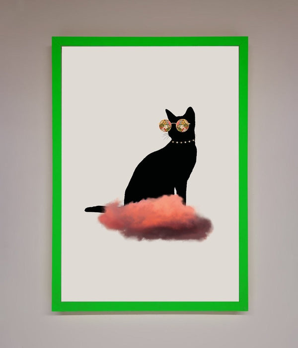 Cloud Cat Framed Poster - Hi Society