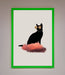 Cloud Cat Framed Poster - Hi Society