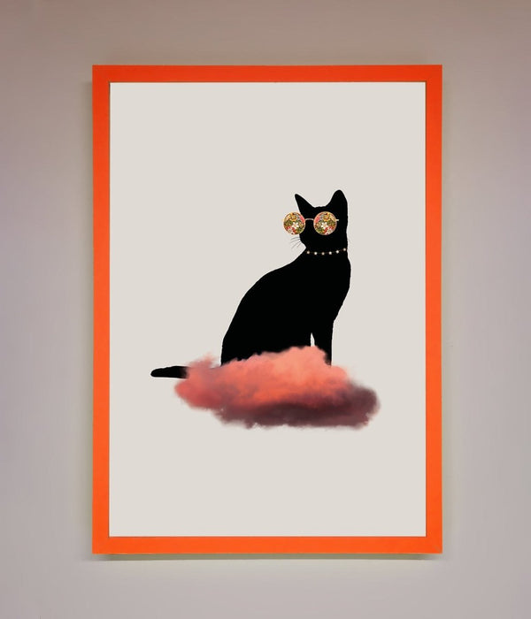 Cloud Cat Framed Poster - Hi Society