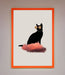 Cloud Cat Framed Poster - Hi Society