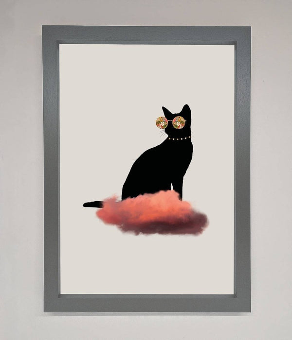 Cloud Cat Framed Poster - Hi Society