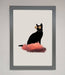 Cloud Cat Framed Poster - Hi Society