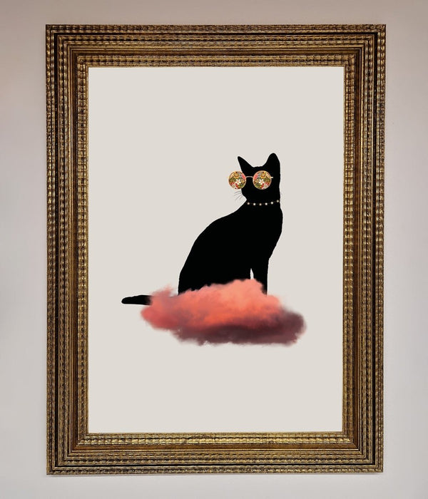 Cloud Cat Framed Poster - Hi Society