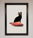 Cloud Cat Framed Poster - Hi Society
