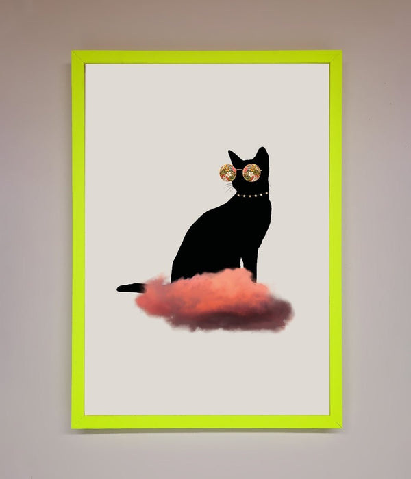 Cloud Cat Framed Poster - Hi Society