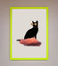 Cloud Cat Framed Poster - Hi Society