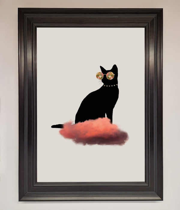 Cloud Cat Framed Poster - Hi Society