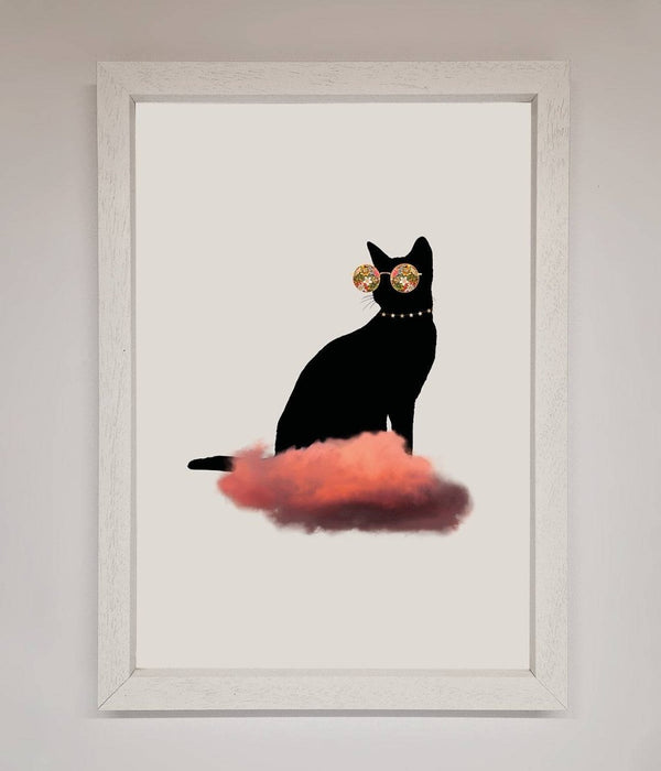 Cloud Cat Framed Poster - Hi Society
