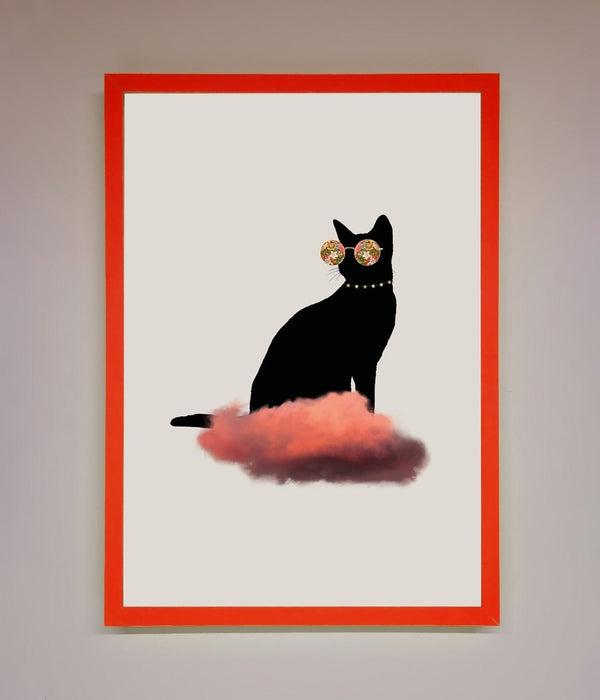 Cloud Cat Framed Poster - Hi Society