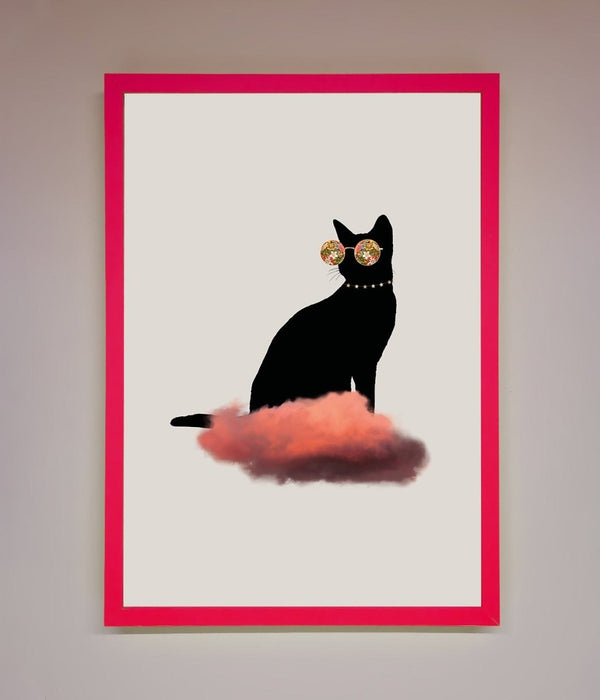 Cloud Cat Framed Poster - Hi Society