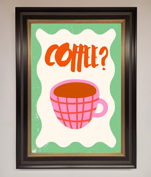 Coffee Pink Mug Framed Wall Art - Hi Society
