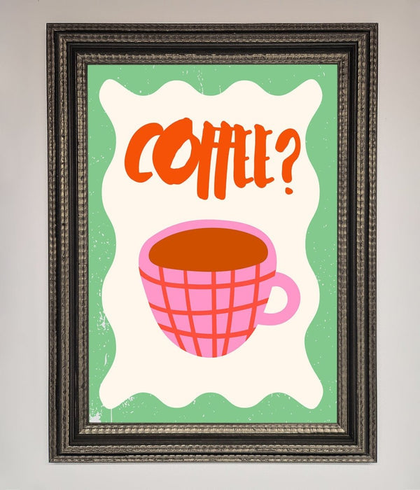 Coffee Pink Mug Framed Wall Art - Hi Society