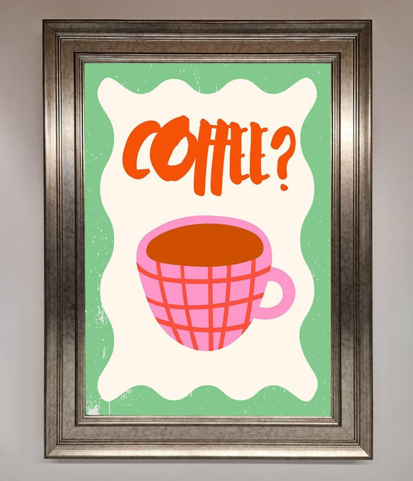Coffee Pink Mug Framed Wall Art - Hi Society