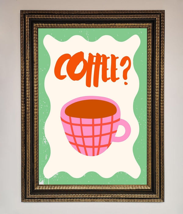 Coffee Pink Mug Framed Wall Art - Hi Society