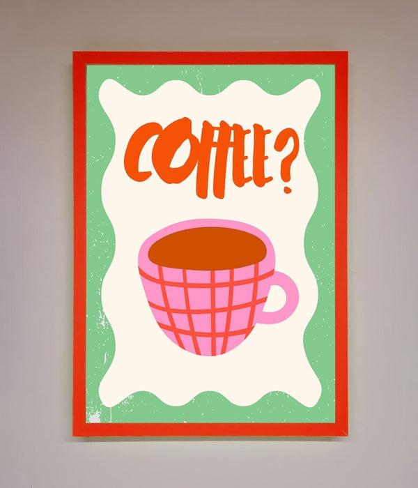 Coffee Pink Mug Framed Wall Art - Hi Society